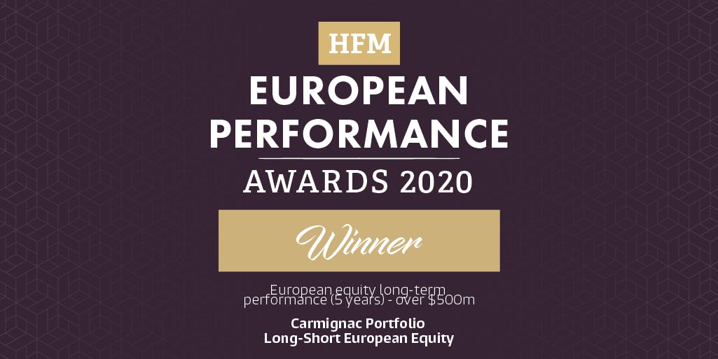 Carmignac Portfolio Long-Short European Equity - Winner in the category "European equity long-term performance (5 years) - over $500m"